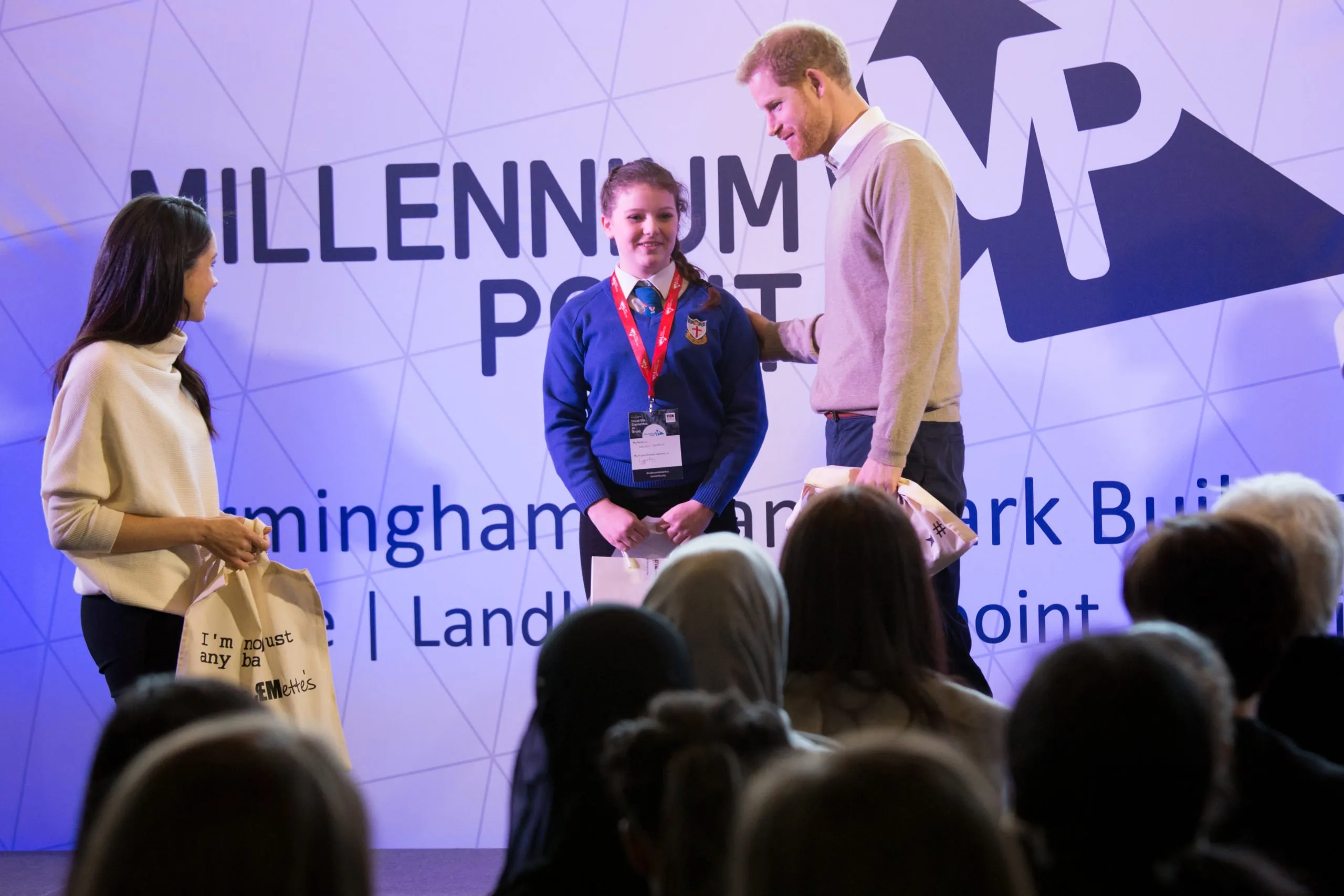 rince Harry and Meghan Markle Millennium Point Birmingham